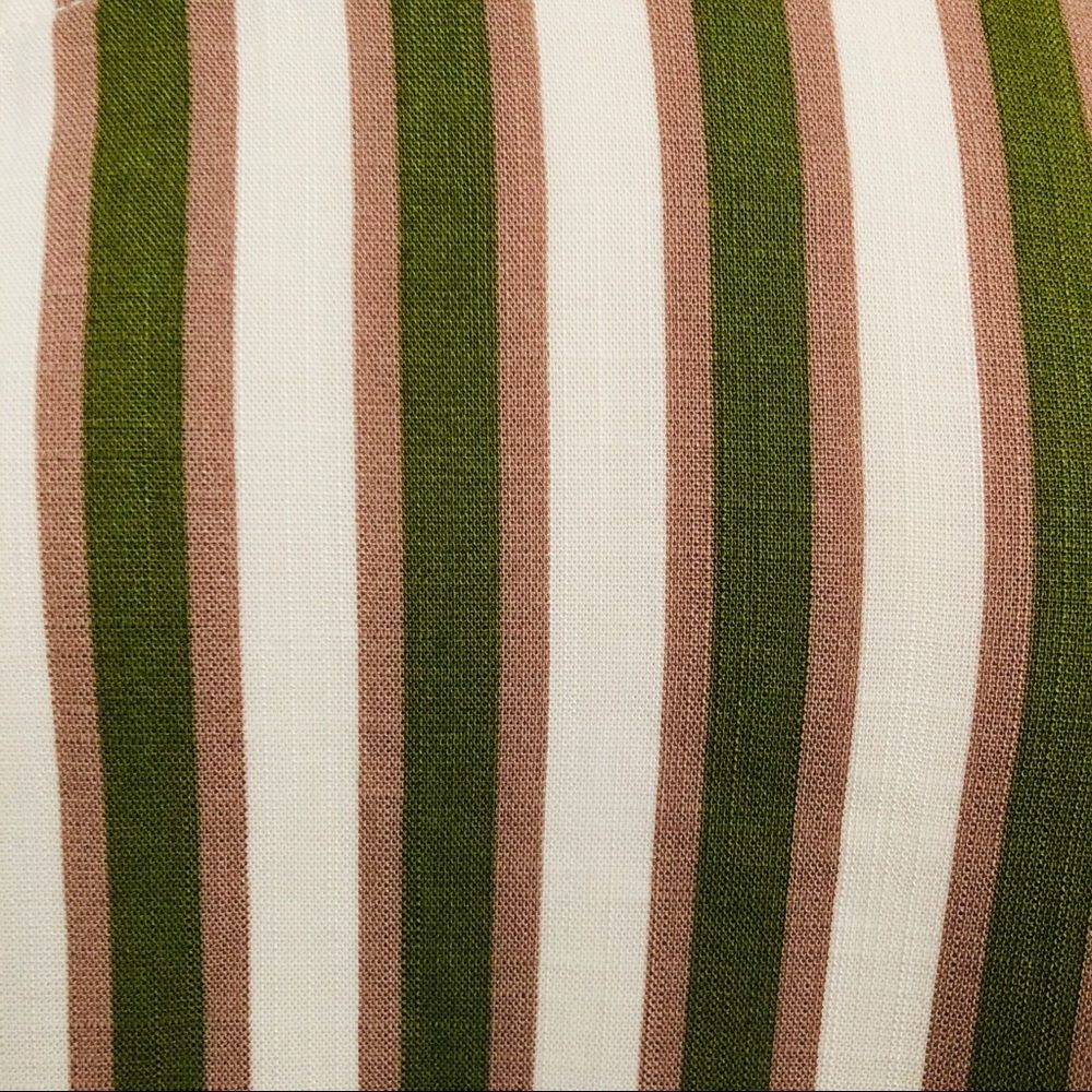 Show Me Your Mumu Ulani One Shoulder Ruffle Top Olive Stripe NWT Size S - Picture 8 of 15